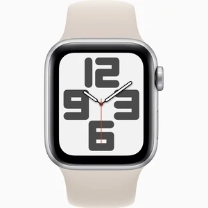 Смарт-годинник Apple Watch SE 2 GPS 44mm Silver Aluminum Case with Starlight Sport Band M/L (MRW03, MT3K3)