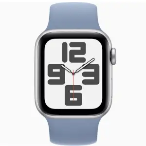 Смарт-годинник Apple Watch SE 2 GPS 40mm Silver Aluminum Case with Winter Blue Solo Loop Size 6 (MRTT3, MTAJ3)