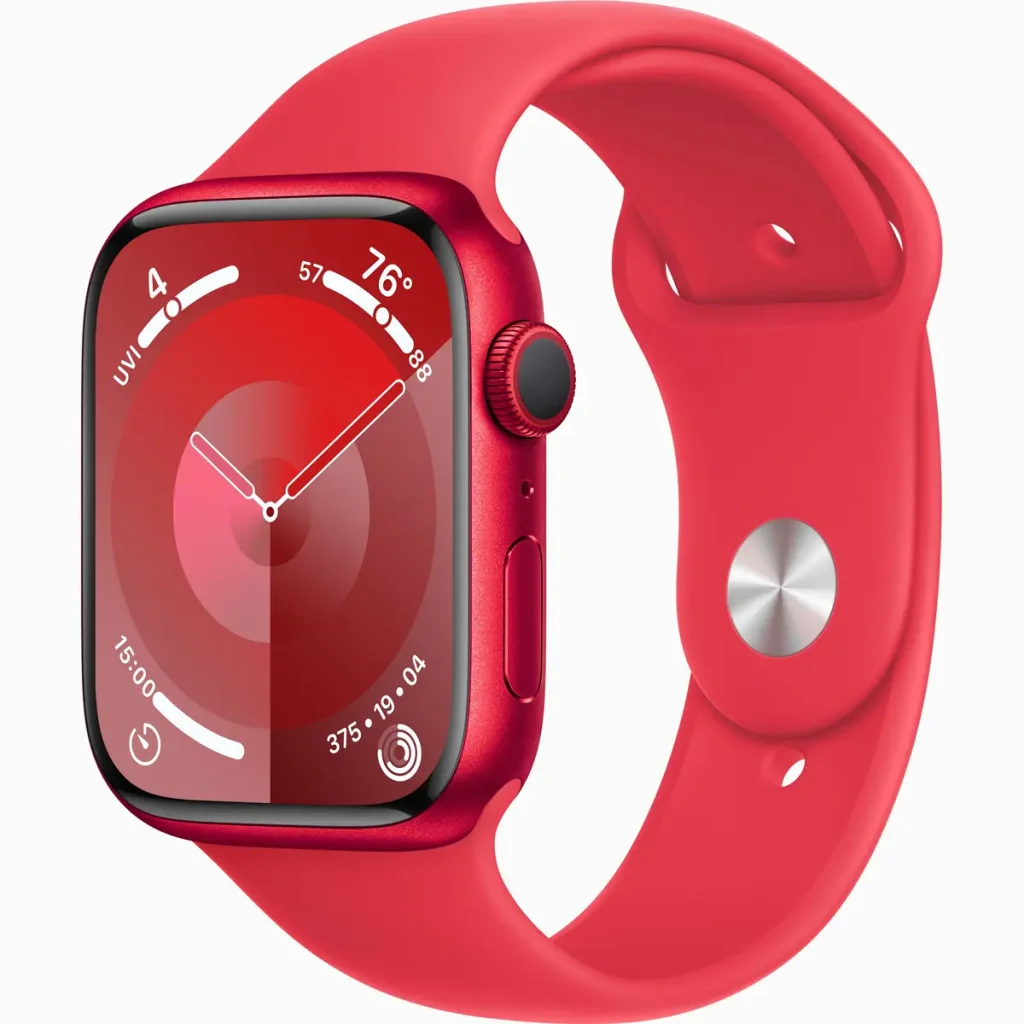 Смарт-годинник Apple Watch Series 9 GPS 45mm Product Red Aluminum Case with Product Red Sport Band M/L (MRXK3)