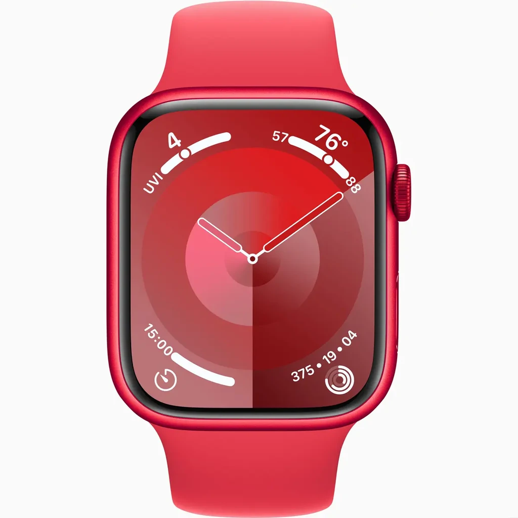 Смарт-годинник Apple Watch Series 9 GPS 45mm Product Red Aluminum Case with Product Red Sport Band M/L (MRXK3)