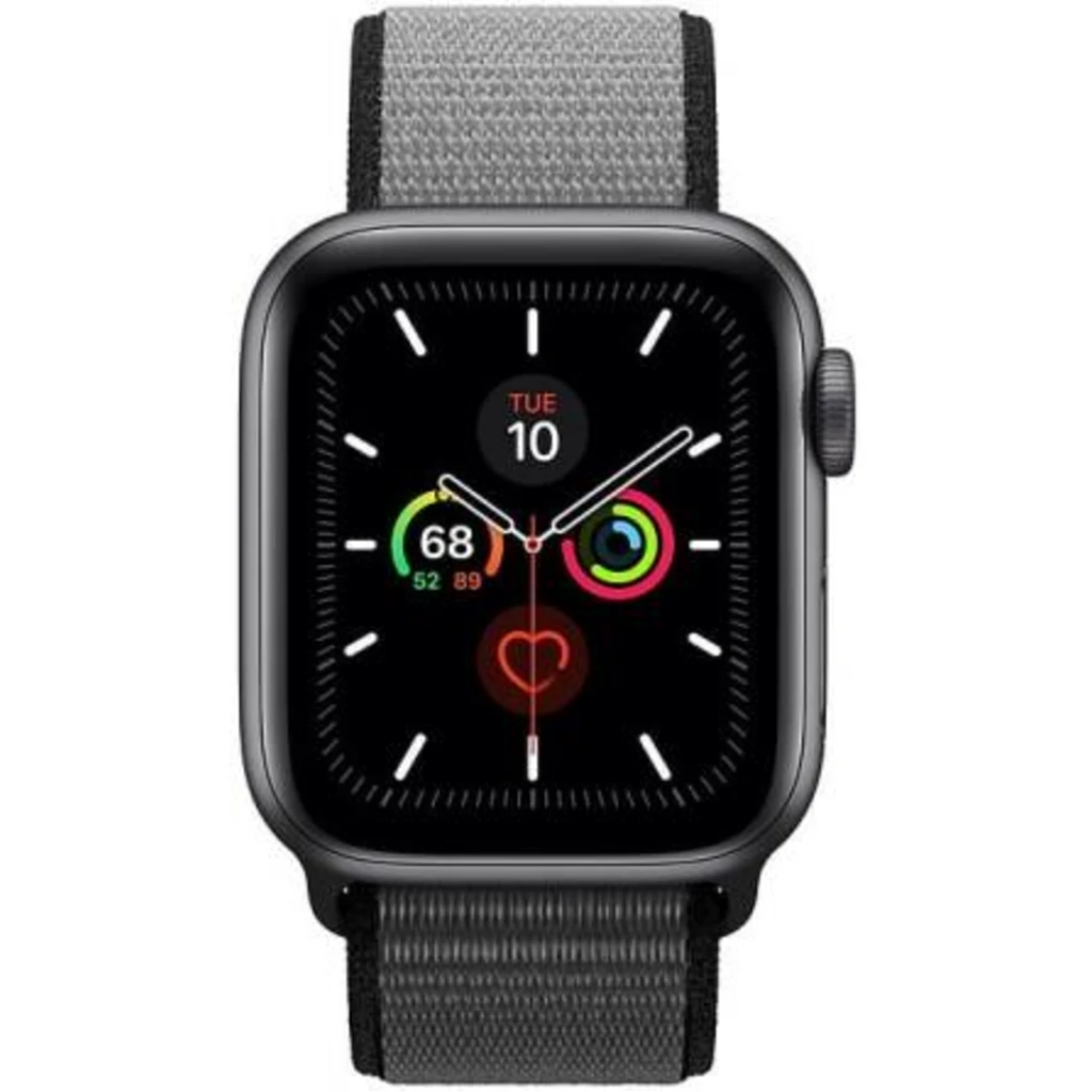 Apple Watch Series 5 GPS 40mm Silver Aluminum Case with Anchor Gray Sport Loop (MWRX2, MWTQ2)