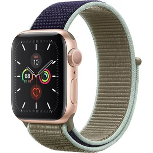 Смарт-часы Apple Watch Series 5 GPS 40mm Gold Aluminum Case with Khaki Sport Loop (MWRY2)