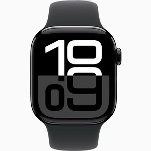 Смарт-годинник Apple Watch Series 10 GPS + Cellular 42mm Jet Black Aluminum Case with Black Sport Band S/M (MWX63)