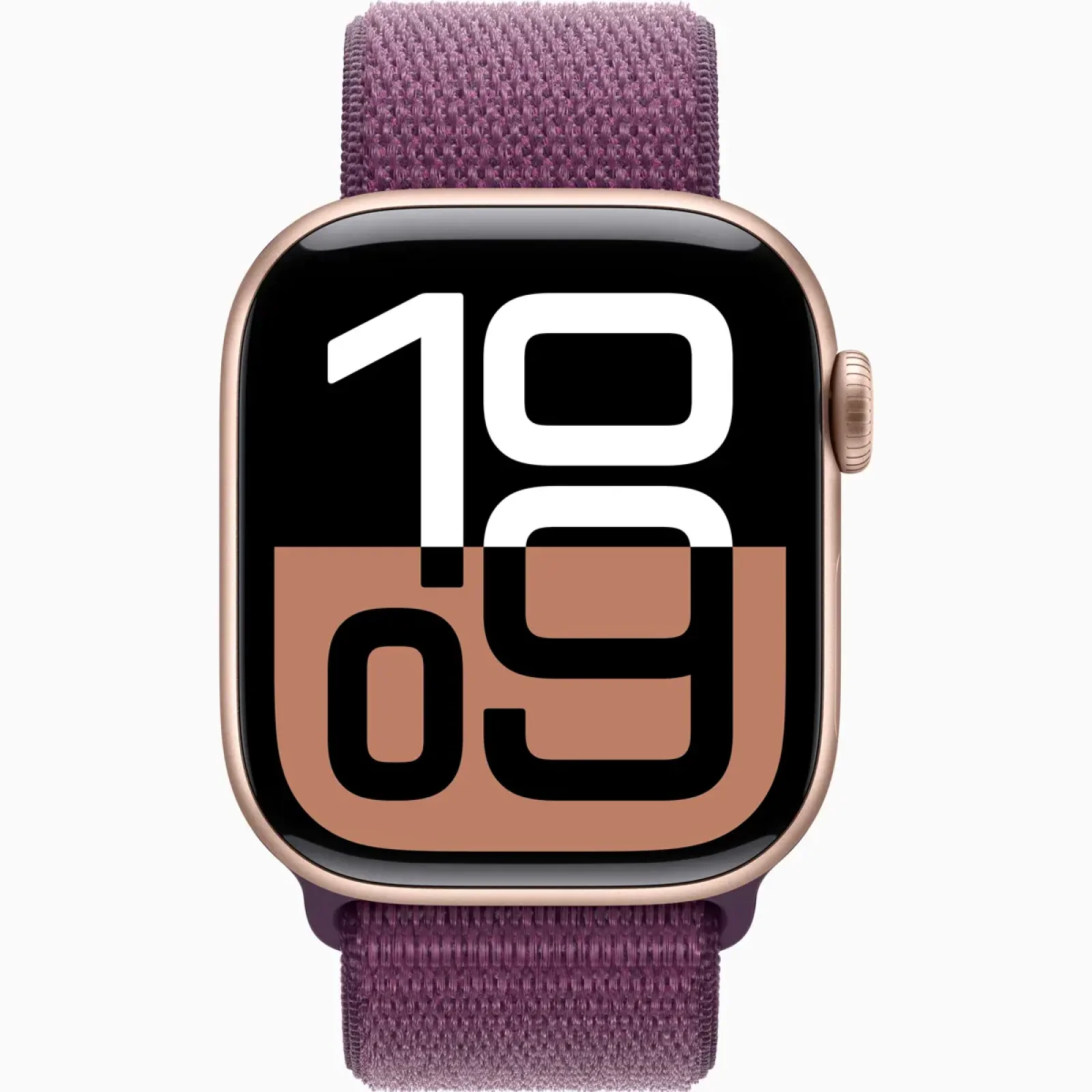 Смарт-часы Apple Watch Series 10 GPS 46mm Rose Gold Aluminum Case with Plum Sport Loop (MWWV3)