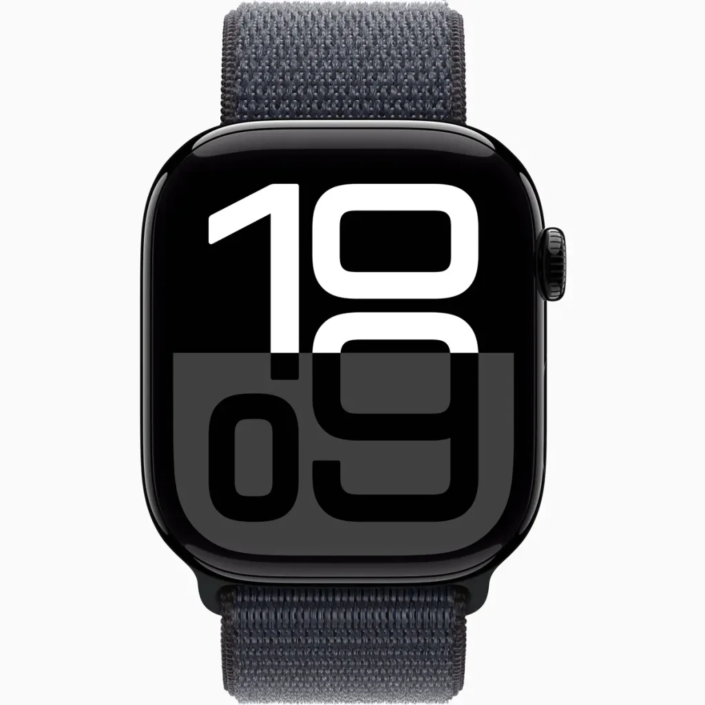 Смарт-годинник Apple Watch Series 10 GPS + Cellular 46mm Jet Black Aluminum Case with Ink Sport Loop (MWY53)