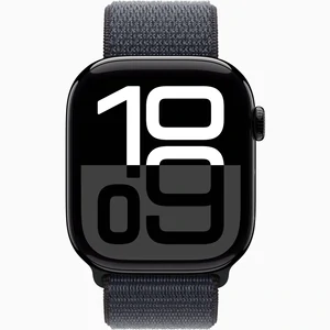 Смарт-годинник Apple Watch Series 10 GPS + Cellular 46mm Jet Black Aluminum Case with Ink Sport Loop (MWY53)