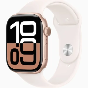 Смарт-годинник Apple Watch Series 10 GPS + Cellular 42mm Rose Gold Aluminum Case with Light Blush Sport Band S/M (MWX93)