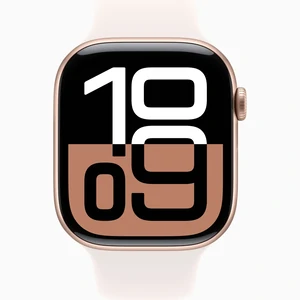 Смарт-годинник Apple Watch Series 10 GPS + Cellular 42mm Rose Gold Aluminum Case with Light Blush Sport Band S/M (MWX93)