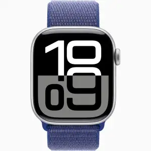 Смарт-часы Apple Watch Series 10 GPS 42mm Silver Aluminum Case with Ultramarine Sport Loop (MWWW3, MXL03)