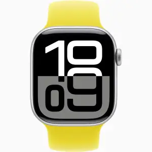 Смарт-часы Apple Watch Series 10 GPS 42mm Silver Aluminum Case with Star Fruit Solo Loop Size 5 (MWWW3, MY673)