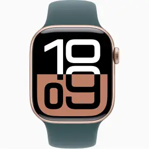 Смарт-часы Apple Watch Series 10 GPS 42mm Rose Gold Aluminum Case with Lake Green Sport Band S/M (MWWY3)