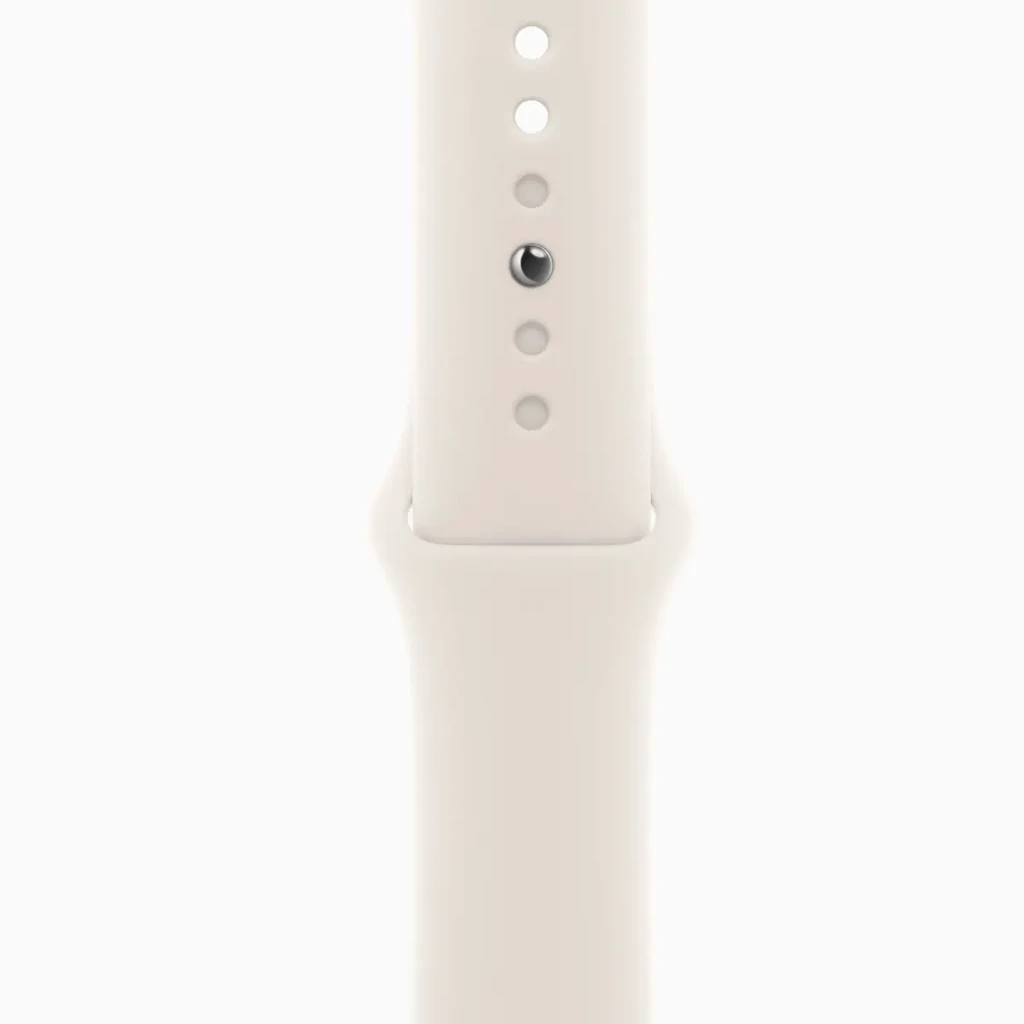 Смарт-часы Apple Watch Series 10 GPS 46mm Rose Gold Aluminum Case with Starlight Sport Band S/M (MWX23, MXM63)