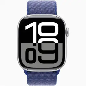 Смарт-годинник Apple Watch Series 10 GPS 46mm Silver Aluminum Case with Ultramarine Sport Loop (MWX03, MXL73)