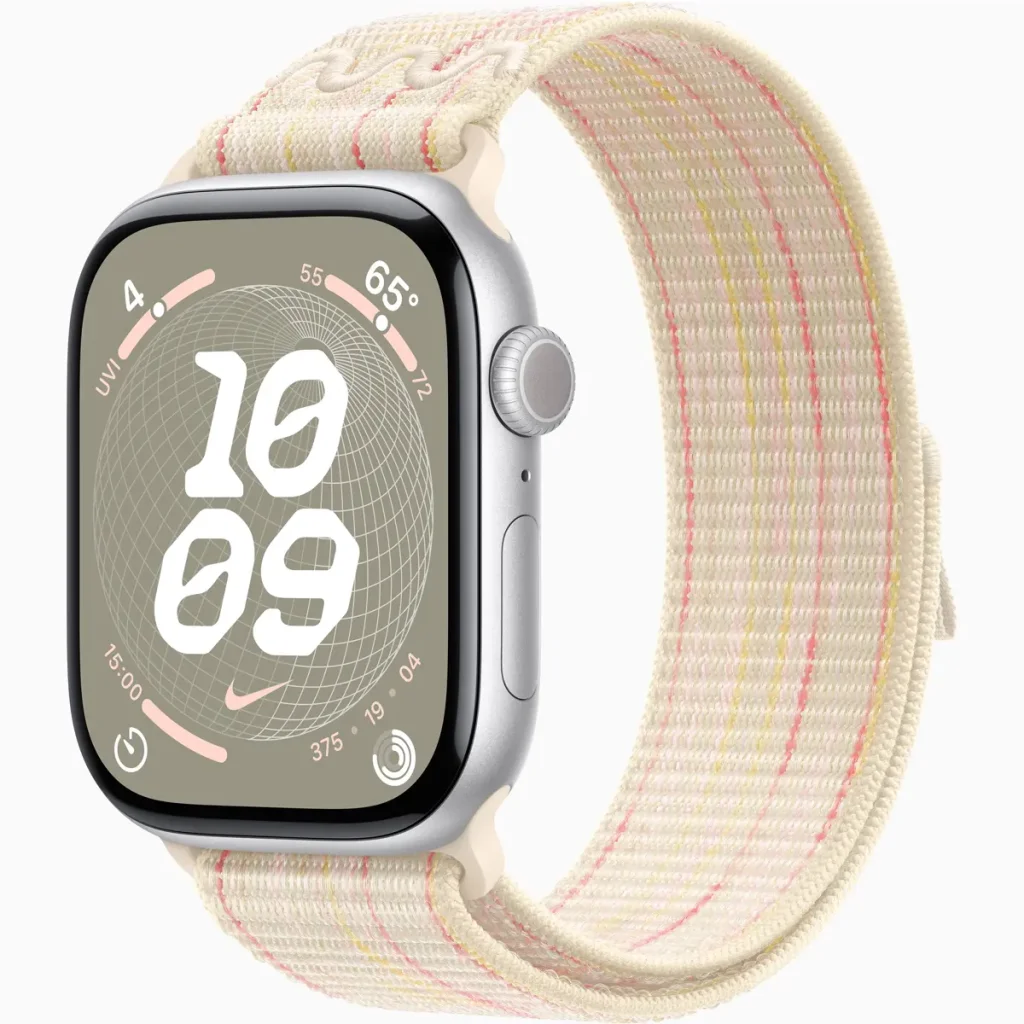 Ремінець Apple Starlight/Pink Nike Sport Loop для Apple Watch 38mm, 40mm, 41mm (MUJW3)