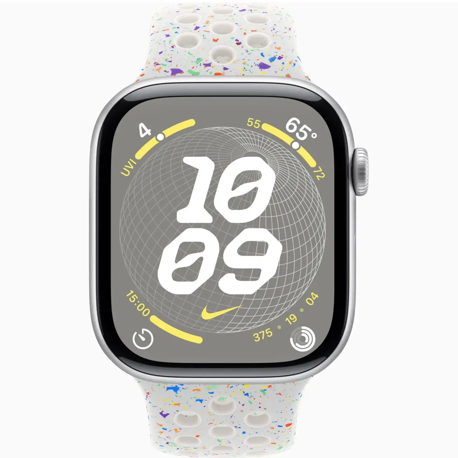 Смарт-часы Apple Watch Series 10 GPS 46mm Silver Aluminum Case with Pure Platinum Nike Sport Band M/L (MWX03, MYL43)