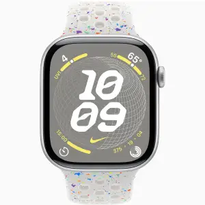 Смарт-часы Apple Watch Series 10 GPS 46mm Silver Aluminum Case with Pure Platinum Nike Sport Band M/L (MWX03, MYL43)