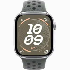 Смарт-часы Apple Watch Series 10 GPS 46mm Silver Aluminum Case with Cargo Khaki Nike Sport Band M/L (MWX03, MYLD3)