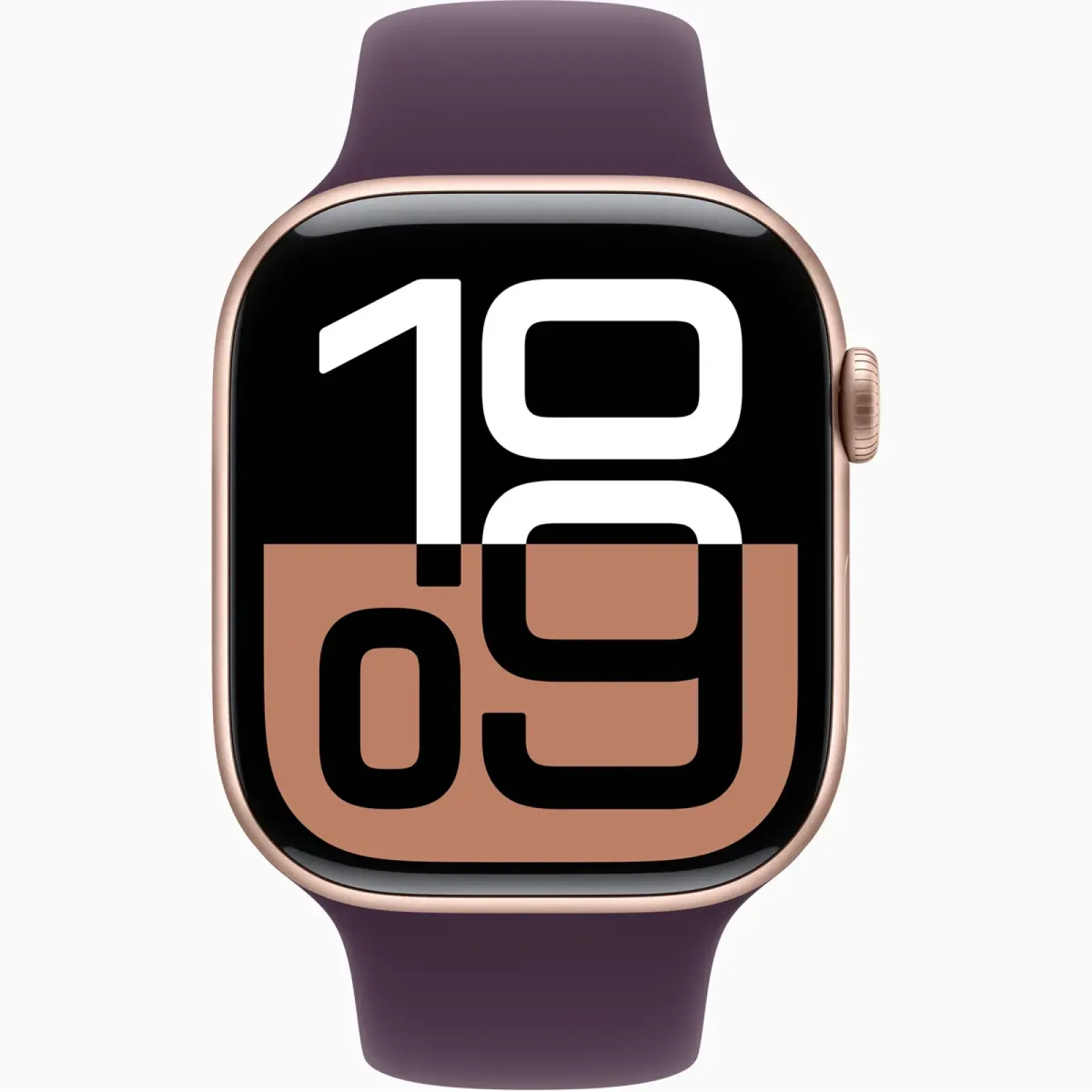 Смарт-годинник Apple Watch Series 10 GPS 46mm Rose Gold Aluminum Case with Plum Sport Band M/L (MWX23)