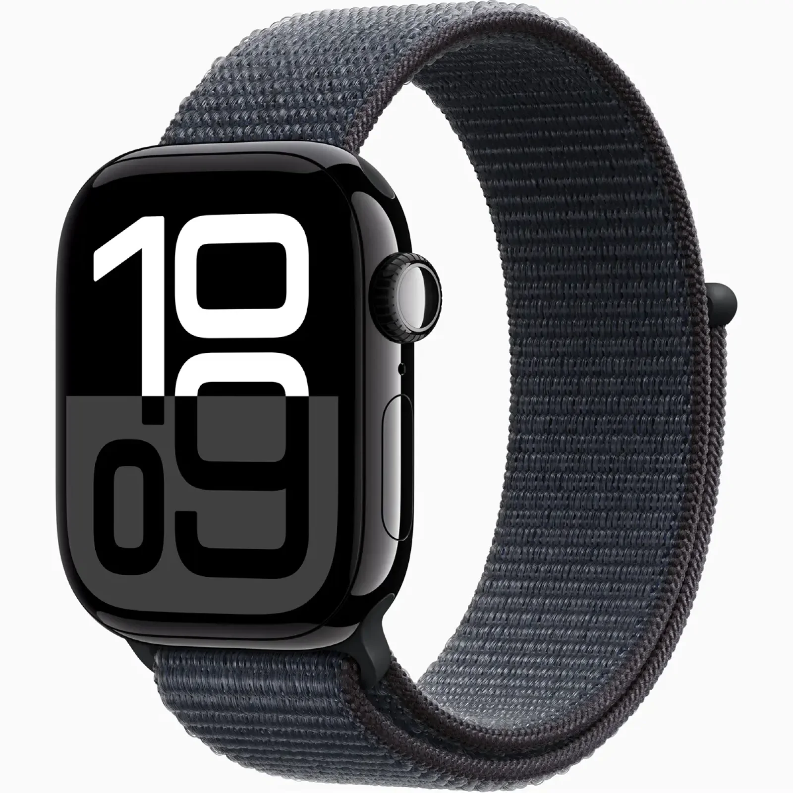 Смарт-годинник Apple Watch Series 10 GPS + Cellular 42mm Jet Black Aluminum Case with Ink Sport Loop (MWX83)