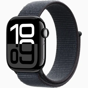Смарт-годинник Apple Watch Series 10 GPS + Cellular 42mm Jet Black Aluminum Case with Ink Sport Loop (MWX83)