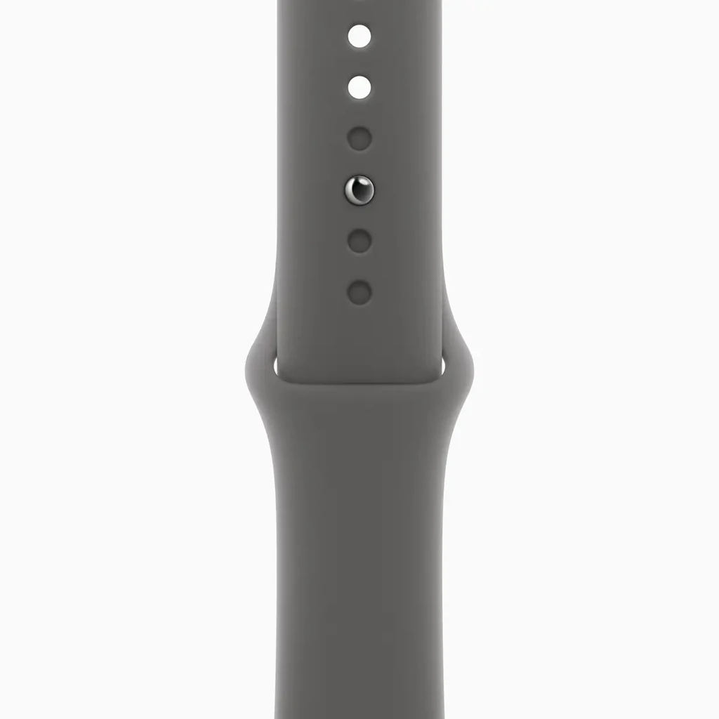 Смарт-годинник Apple Watch Series 10 GPS + Cellular 42mm Natural Titanium Case with Stone Grey Sport Band S/M (MWXD3)