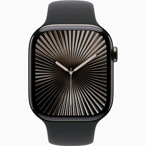 Смарт-часы Apple Watch Series 10 GPS + Cellular 46mm Slate Titanium Case with Black Sport Band M/L (MWYE3)
