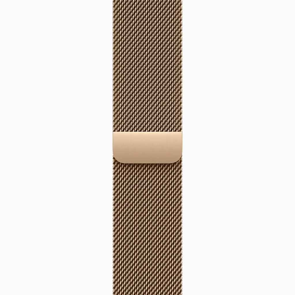 Смарт-годинник Apple Watch Series 10 GPS + Cellular 46mm Gold Titanium Case with Gold Milanese Loop S/M (MC7T4)