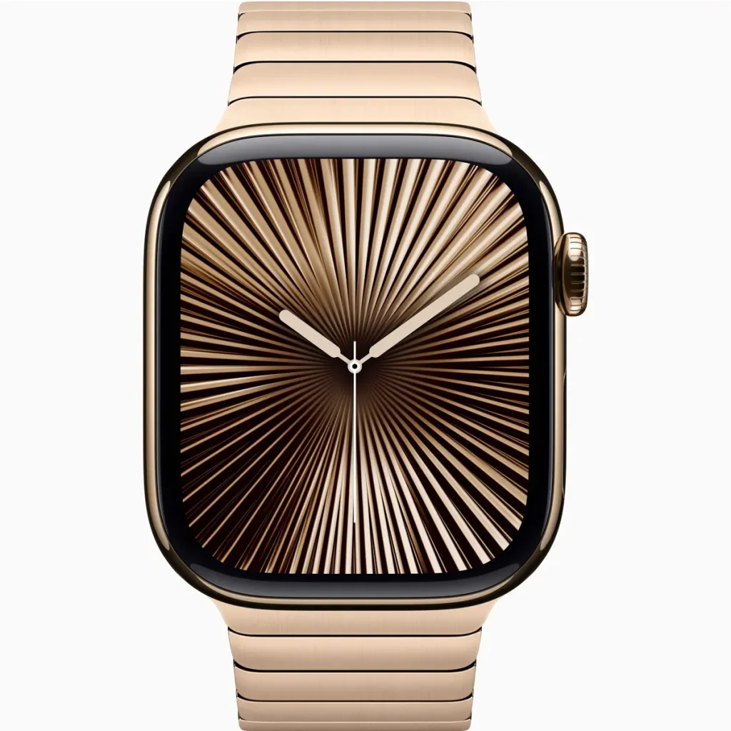 Смарт-годинник Apple Watch Series 10 GPS + Cellular 46mm Gold Titanium Case with Gold Link Bracelet (MX183, MXMH3)