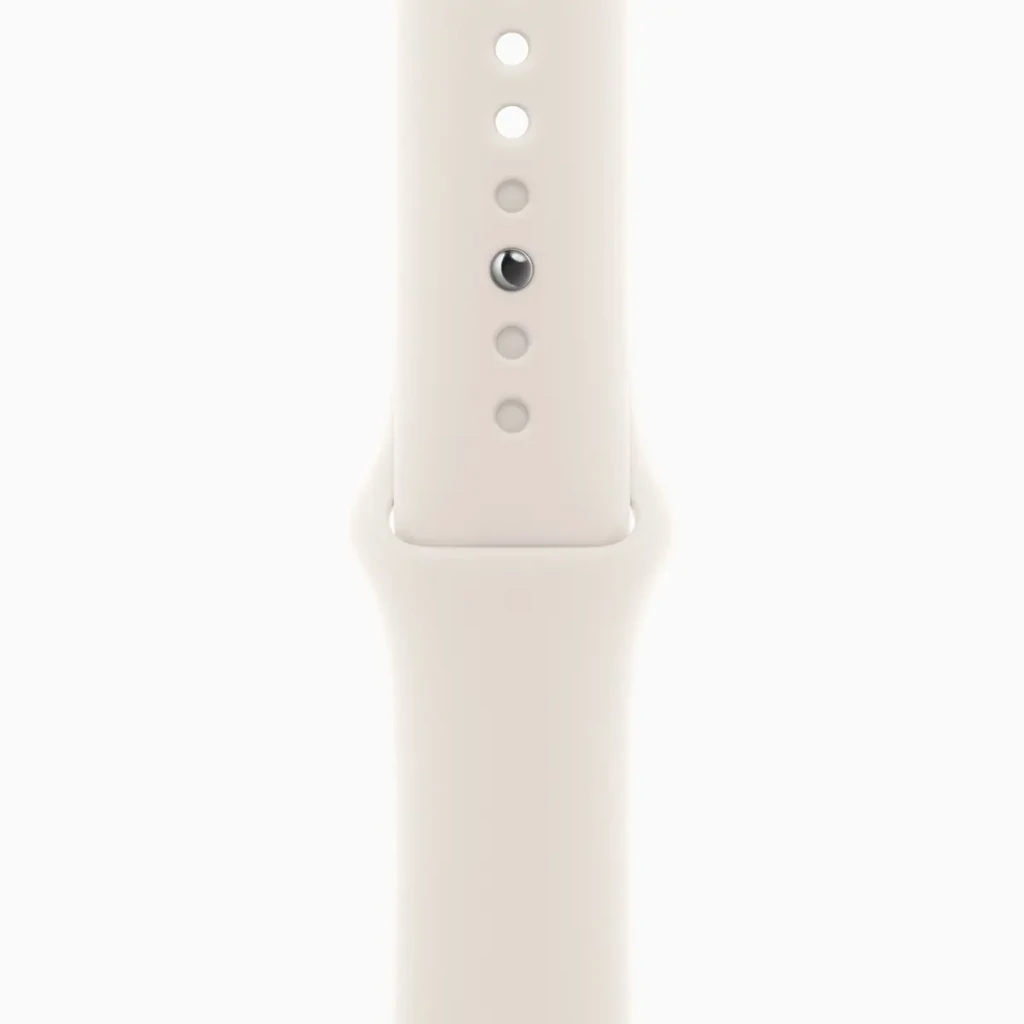 Смарт-годинник Apple Watch Series 10 GPS + Cellular 42mm Gold Titanium Case with Starlight Sport Band S/M (MX063)