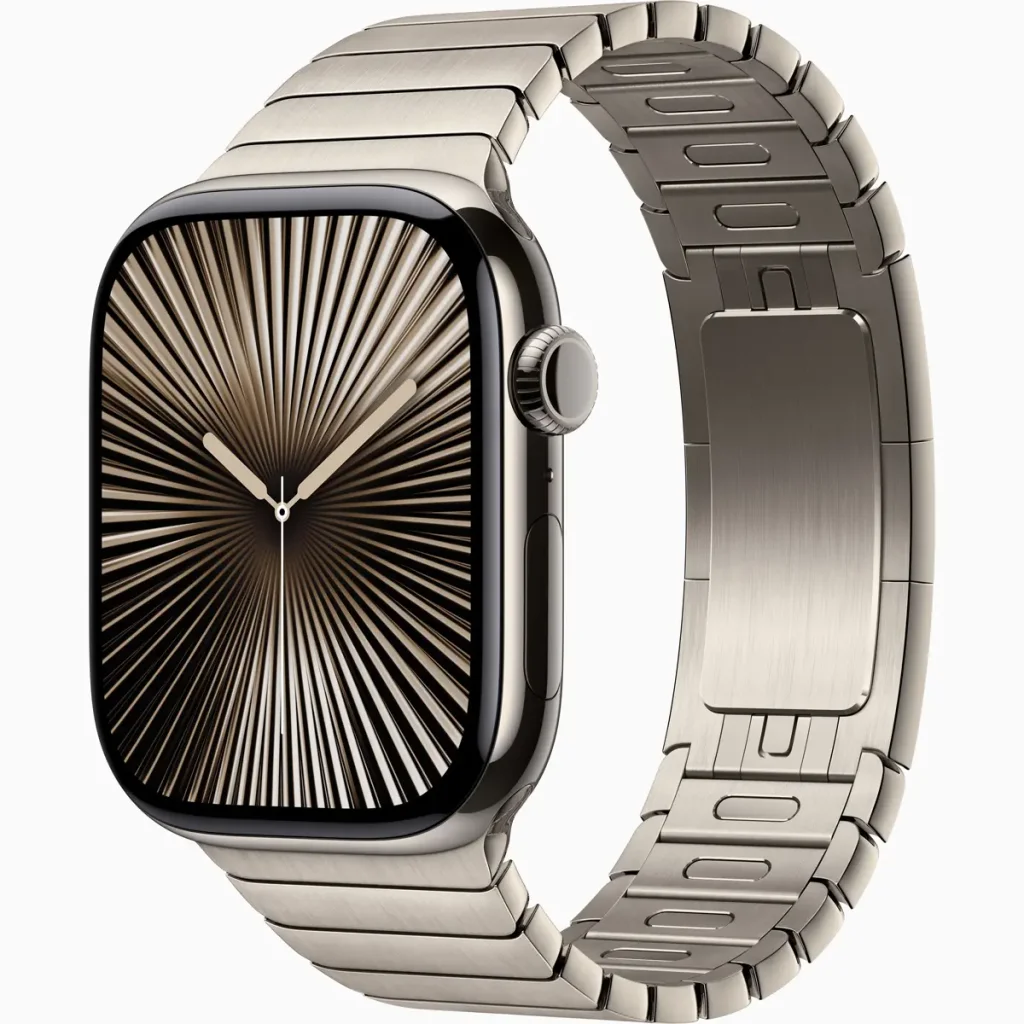 Смарт-годинник Apple Watch Series 10 GPS + Cellular 46mm Natural Titanium Case with Natural Link Bracelet (MX163, MXMF3)
