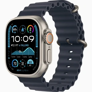 Смарт-годинник Apple Watch Ultra 2 GPS + Cellular 49mm Natural Titanium Case with Navy Ocean Band (MX4D3)