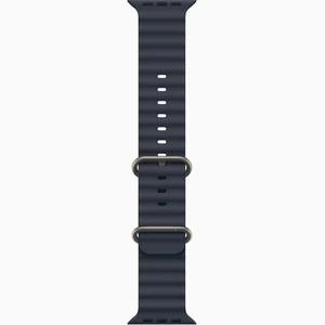 Смарт-годинник Apple Watch Ultra 2 GPS + Cellular 49mm Black Titanium Case with Navy Ocean Band Natural Titanium Finish (MYTC3, MXTH3)