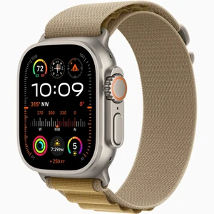 Смарт-годинник Apple Watch Ultra 2 GPS + Cellular 49mm Natural Titanium Case with Tan Alpine Loop Large (MX4H3)