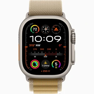 Смарт-годинник Apple Watch Ultra 2 GPS + Cellular 49mm Natural Titanium Case with Tan Alpine Loop Medium (MX4F3)
