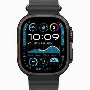 Смарт-годинник Apple Watch Ultra 2 GPS + Cellular 49mm Black Titanium Case with Black Ocean Band (MX4P3)