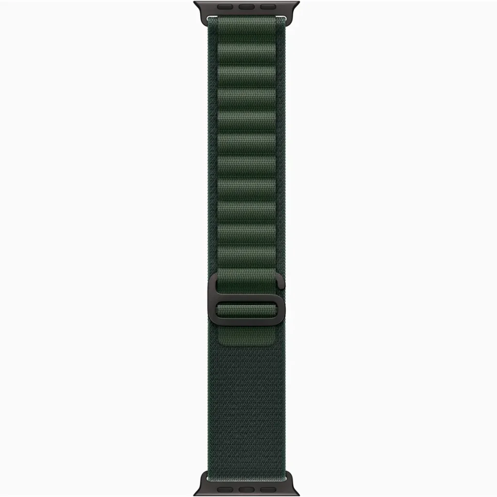 Ремешок Apple Dark Green Alpine Loop Large with Black Titanium Finish для Apple Watch 44mm, 45mm, 46mm, 49mm (MYPT3)