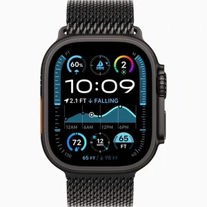 Смарт-часы Apple Watch Ultra 2 GPS + Cellular 49mm Black Titanium Case with Black Titanium Milanese Loop M (MX5U3)