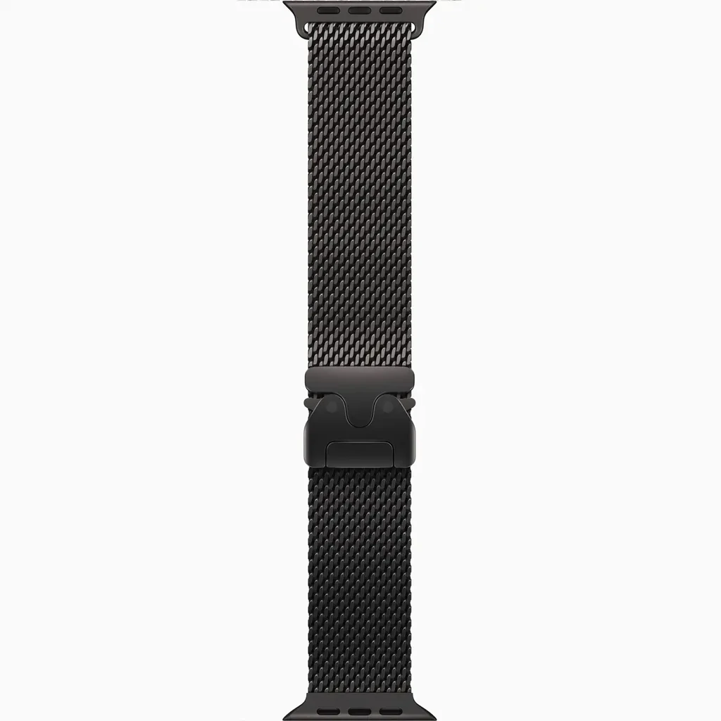 Ремінець Apple Milanese Loop Black Titanium Medium для Apple Watch 44mm, 45mm, 46mm, 49mm (MXKG3)