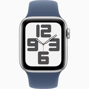 Смарт-часы Apple Watch SE 2 GPS 44mm Silver Aluminum Case with Denim Sport Band S/M (MXEQ3)