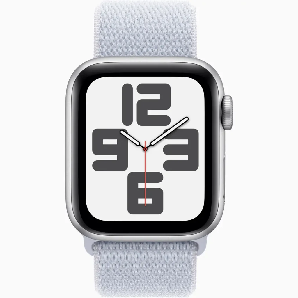 Смарт-часы Apple Watch SE 2 GPS 44mm Silver Aluminum Case with Blue Cloud Sport Loop (MXET3)