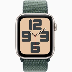 Смарт-часы Apple Watch SE 2 GPS 44mm Starlight Aluminum Case with Lake Green Sport Loop (MXEW3)