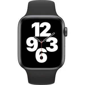 Apple Watch SE GPS 44mm Space Gray Aluminum Case with Black Sport Band (MYDT2)
