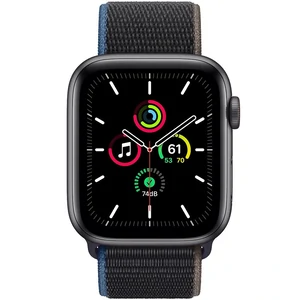Смарт-годинник Apple Watch SE GPS 40mm Space Gray Aluminum Case with Charcoal Sport Loop (MYE02)