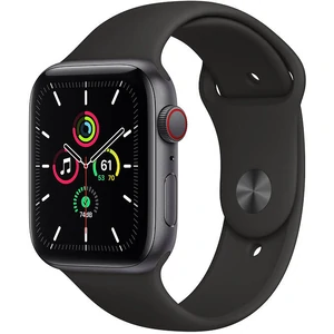 Смарт-часы Apple Watch SE GPS + Cellular 40mm Space Gray Aluminum Case with Black Sport Band (MYED2, MYEK2)