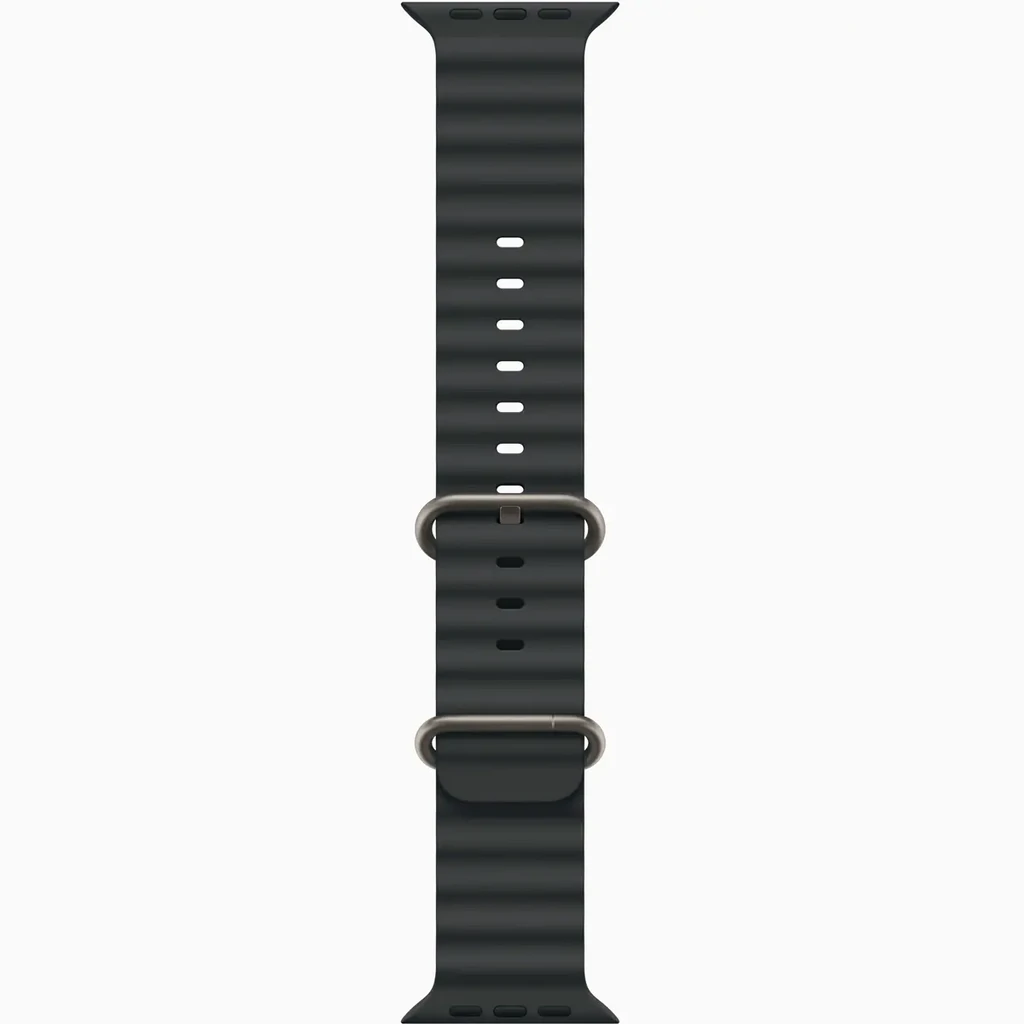 Ремешок Apple Ocean Band Black with Natural Titanium Finish для Apple Watch 44mm, 45mm, 46mm, 49mm (MXTL3)