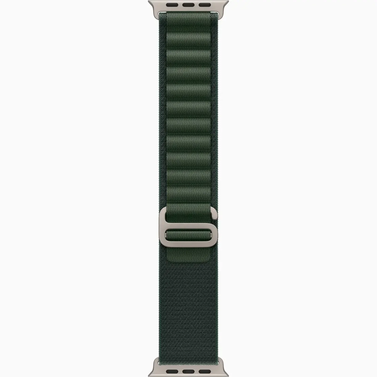Ремінець Apple Dark Green Alpine Loop Medium with Natural Titanium Finish для Apple Watch 44mm, 45mm, 46mm, 49mm (MXMV3)