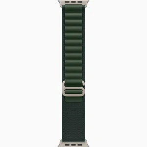 Ремешок Apple Dark Green Alpine Loop Small with Natural Titanium Finish для Apple Watch 44mm, 45mm, 46mm, 49mm (MXMU3)