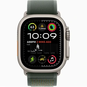 Смарт-годинник Apple Watch Ultra 2 GPS + Cellular 49mm Natural Titanium Case with Green Trail Loop S/M (MYT73, MXTN3)