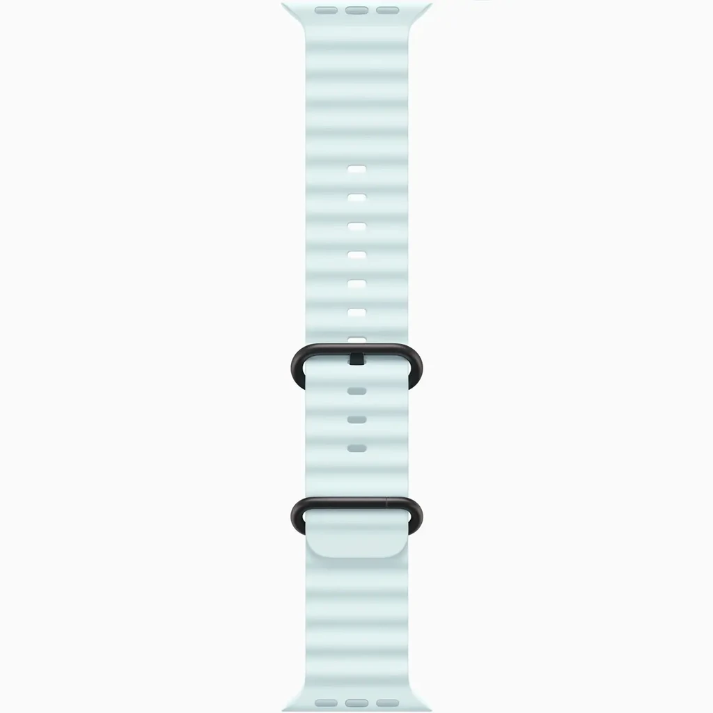 Ремінець Apple Ocean Band Ice Blue with Black Titanium Finish для Apple Watch 44mm, 45mm, 46mm, 49mm (MYP83)