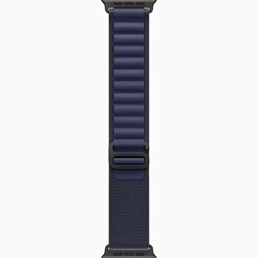 Ремінець Apple Navy Alpine Loop Medium with Black Titanium Finish для Apple Watch 44mm, 45mm, 46mm, 49mm (MYPX3)